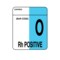 Nevs Label, O Rh Positive 2" x 1-5/8" White w/Blue & Black LBB-24 - alternate 1